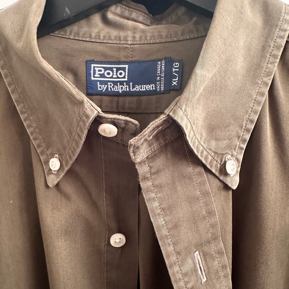 Polo by Ralph Lauren Brown Dress Shirt